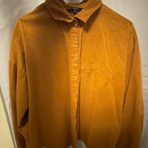 Cropped Corduroy Shirt